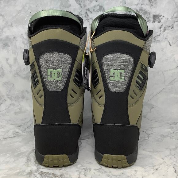 DC Men's Size 7.5 Dark Olive Judge 2024 Double Boa Ski Snowboard Boots L13-1 - Picture 5 of 10